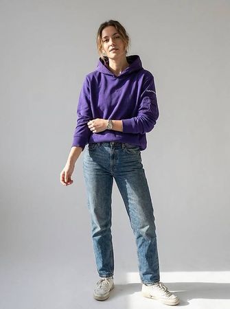 Lila Oakley Sweatshirt Pullover / Hoodie L