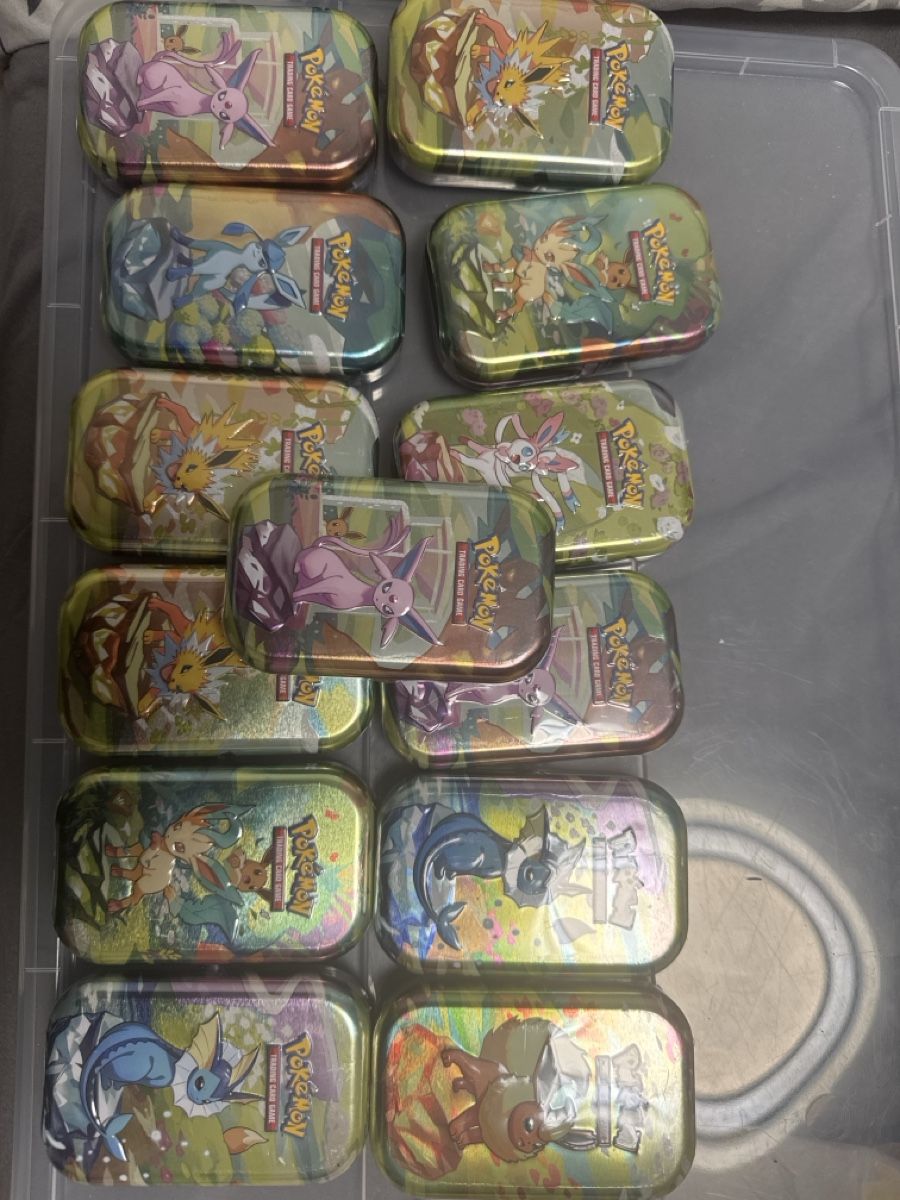 Pokémon Carte collezionabili: Sealed Prismatic evolution Mini-Tins 13x! Englisch – Nuovo e nell'imballaggio originale da Thal venduto da SidKu1