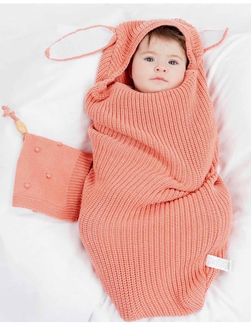 Decken: Baby Strick Cocoon Swaddle Set 0–8 Monate – Neu und originalverpackt aus Luzern von EZEREN 9