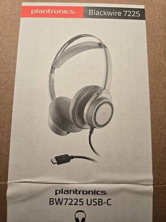 Plantronics Kopfhörer: Plantronics Blackwire 7225 USB-C Headset - neuwertig – Gebraucht aus Chur von mchermann