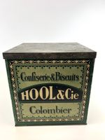 Antike Biscuit Dose, Blechdose von HOOL & CIE Confiserie