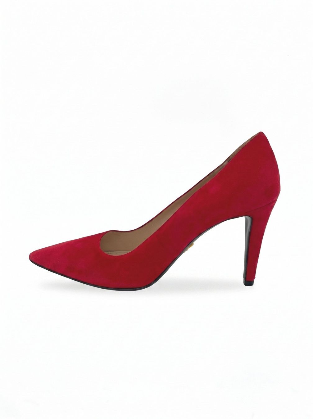Prada Scarpe da donna: Prada Pointed Toe Suede Pump EU 39.5 Rot – Usato da Zürich venduto da shoe_shop