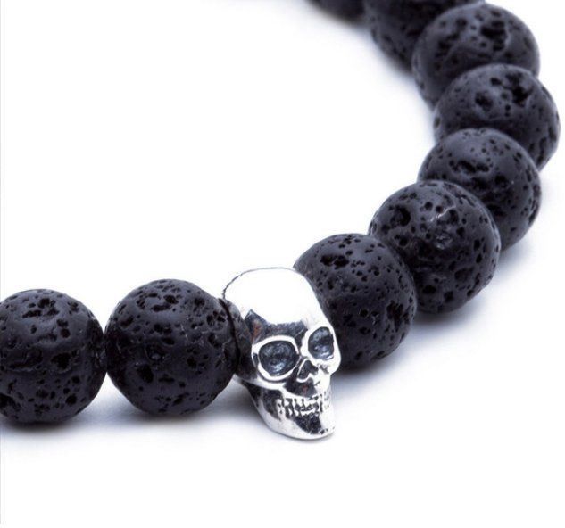 Alex And Ani Spirited Skull Armband Rafaelian Silver Finish Mit