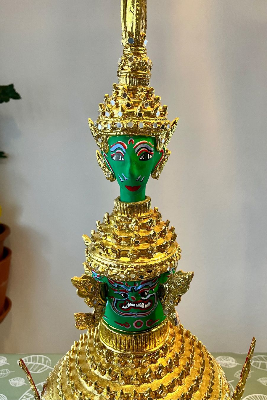 Tutte le decorazioni: Thai Khon Maske Deko / Farbe Grün – Usato da Uffikon venduto da san123day 4