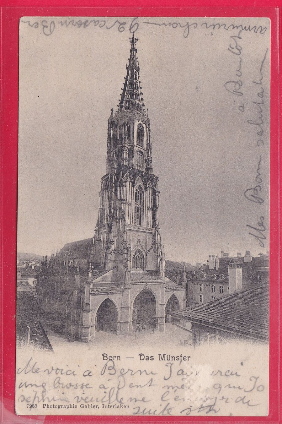 Cartes postales: BERN - DAS MÜNSTER, 26.4.1904 – D'occasion à Oberrieden par Gebirgsstelze