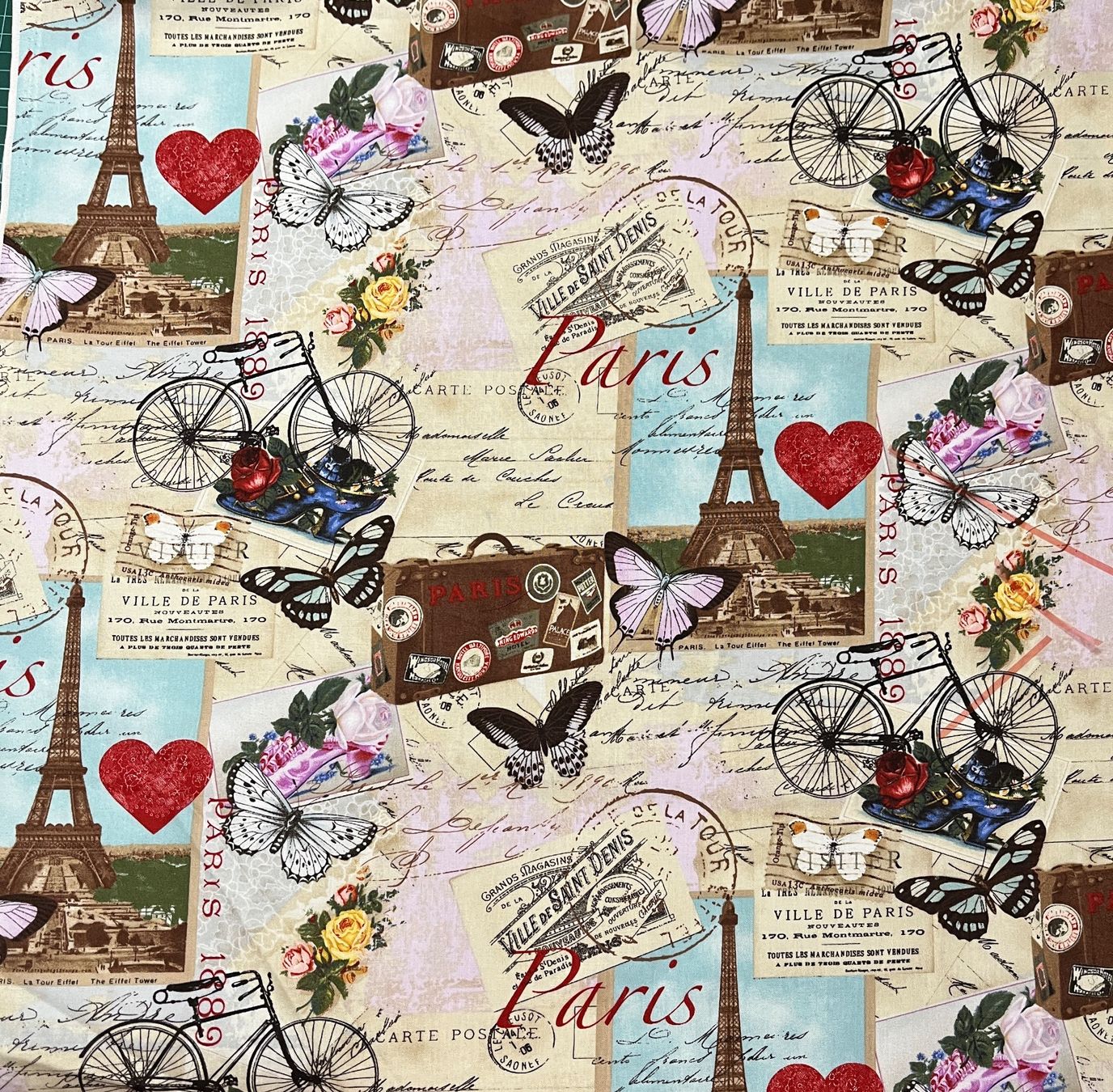 Tissus: Patchworkstoff Paris no. 3 – Neuf (Voir description) à Seuzach par KreativmitStoff