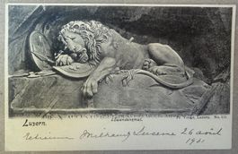 LUZERN - Löwendenkmal - Ansichtskarte