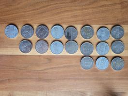 5Fr. Münze, 18 Stück