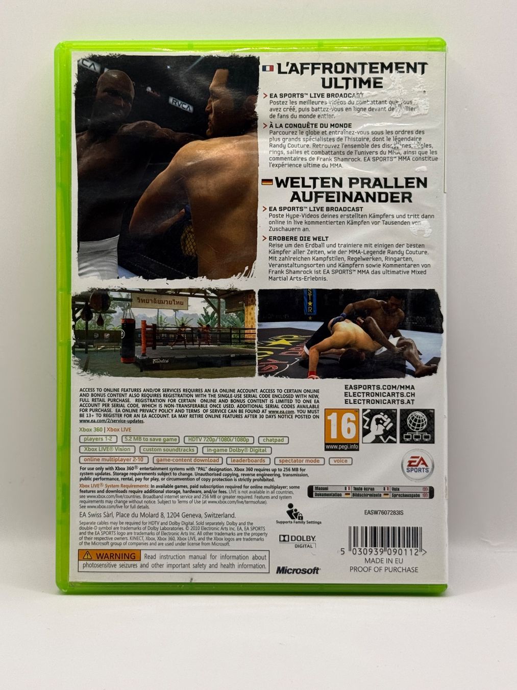 Giochi: EA Sports MMA - XBOX 360 - CIB – Usato da Dietikon venduto da gab_qz7y 1