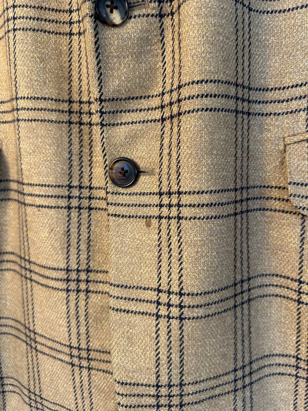 Hermès Giacche: Hermès Beige Plaid Wool Blazer – Usato da Bern venduto da kurtikobolt74 2