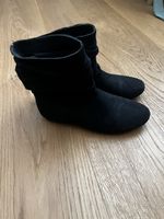 Schwarze Stiefeletten Gr. 38, Herbstlook