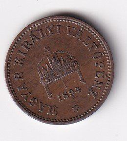 Tutti le monete: Ungarn 2 filler 1894vorz – Usato da Neuchâtel venduto da karlpierrino 1