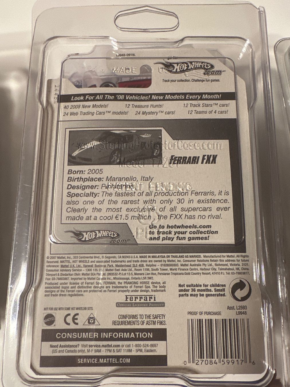 Hot Wheels Modellini d'auto: 4x Hot Wheels Ferrari OVP + Protector – Nuovo (secondo la descrizione) da Basel venduto da Brani91 8