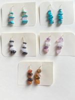 Handgemachte Ohrringe aus Naturstein – Verschiedene Designs