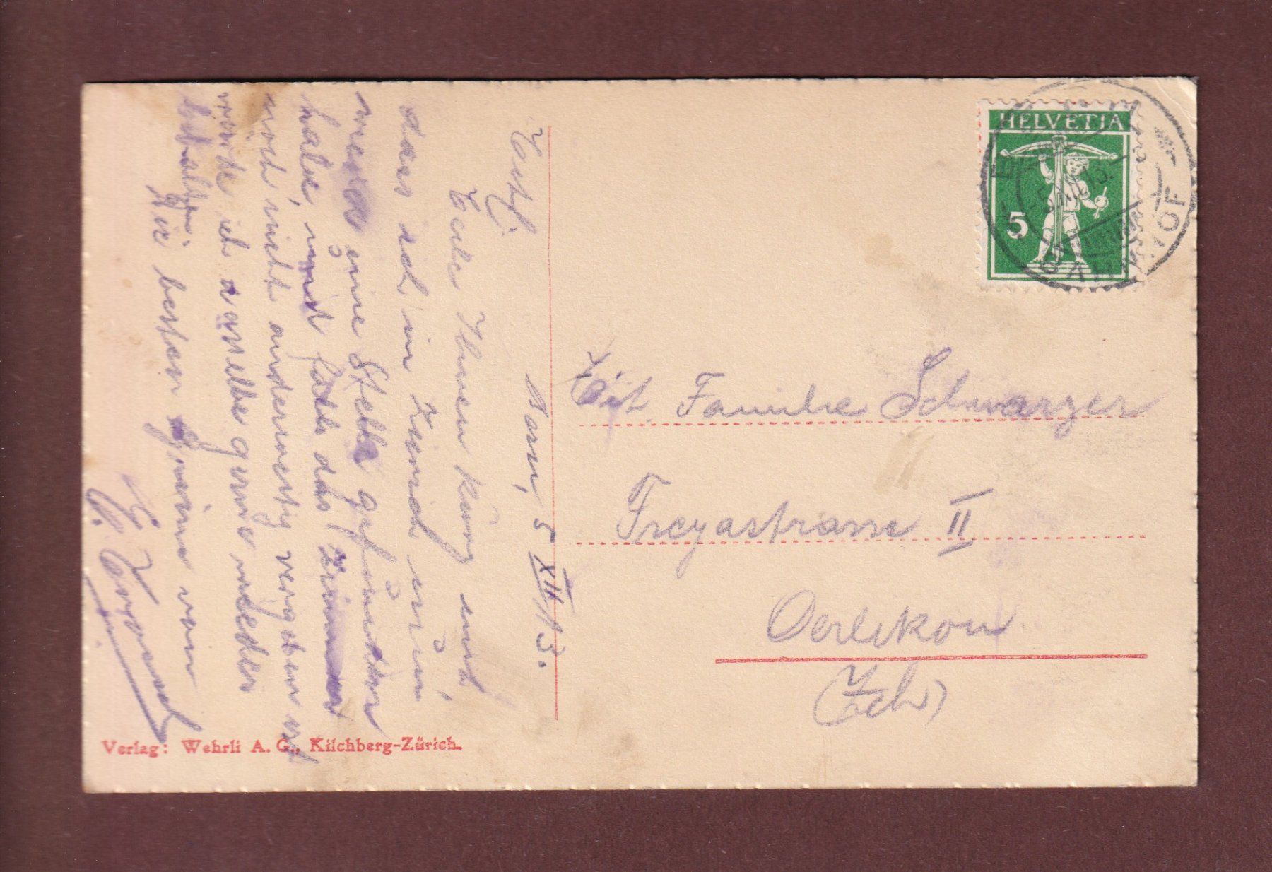 Ansichtskarten: BERN - BÄRENGRABEN - 1913 – Gebraucht aus Pully von nicecards-shop 1