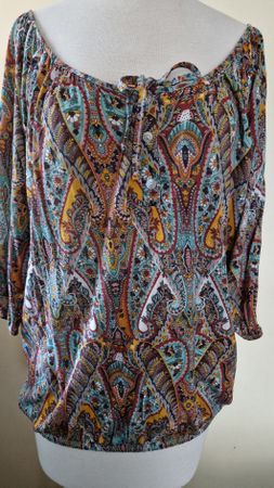 Hübsches Paisley Shirt Gr. M/L, Viskose