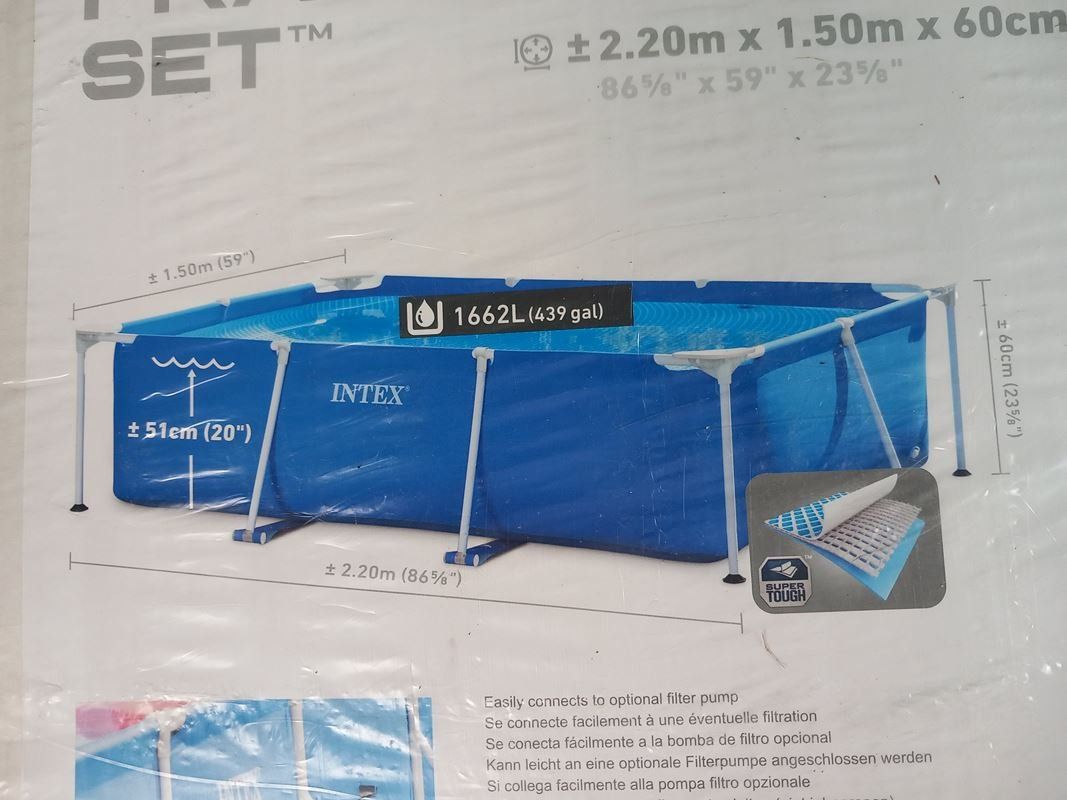 Intex Schwimmbad: INTEX Rectangular Frame Pool Set™ – Neu (gemäss Beschreibung) aus Hünenberg von Restwert_Zug 7