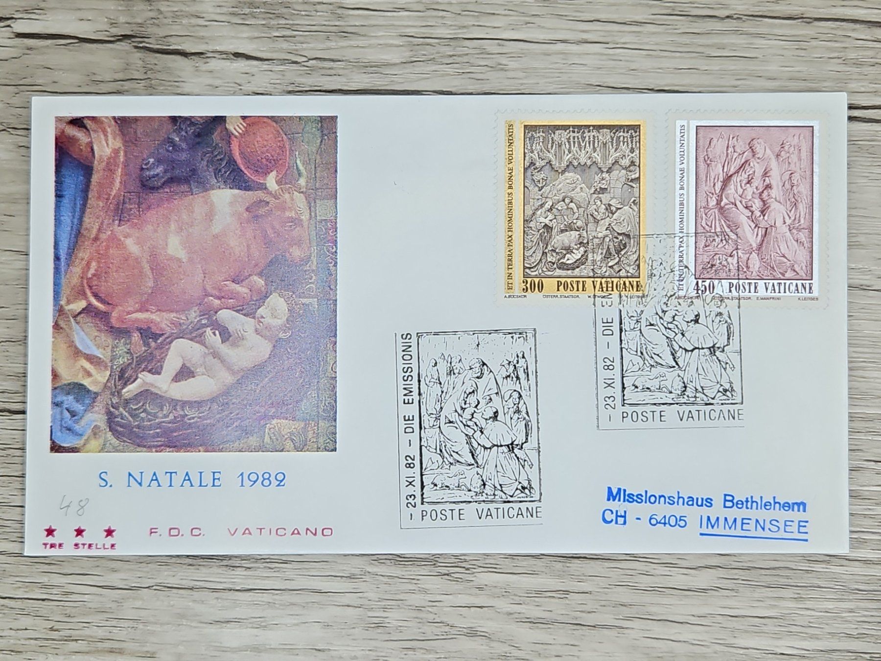 Tutti i francobolli: CL05 Enveloppe + Timbre Poste Vaticane 1982 – Usato da Cousset venduto da Patrick_Collections