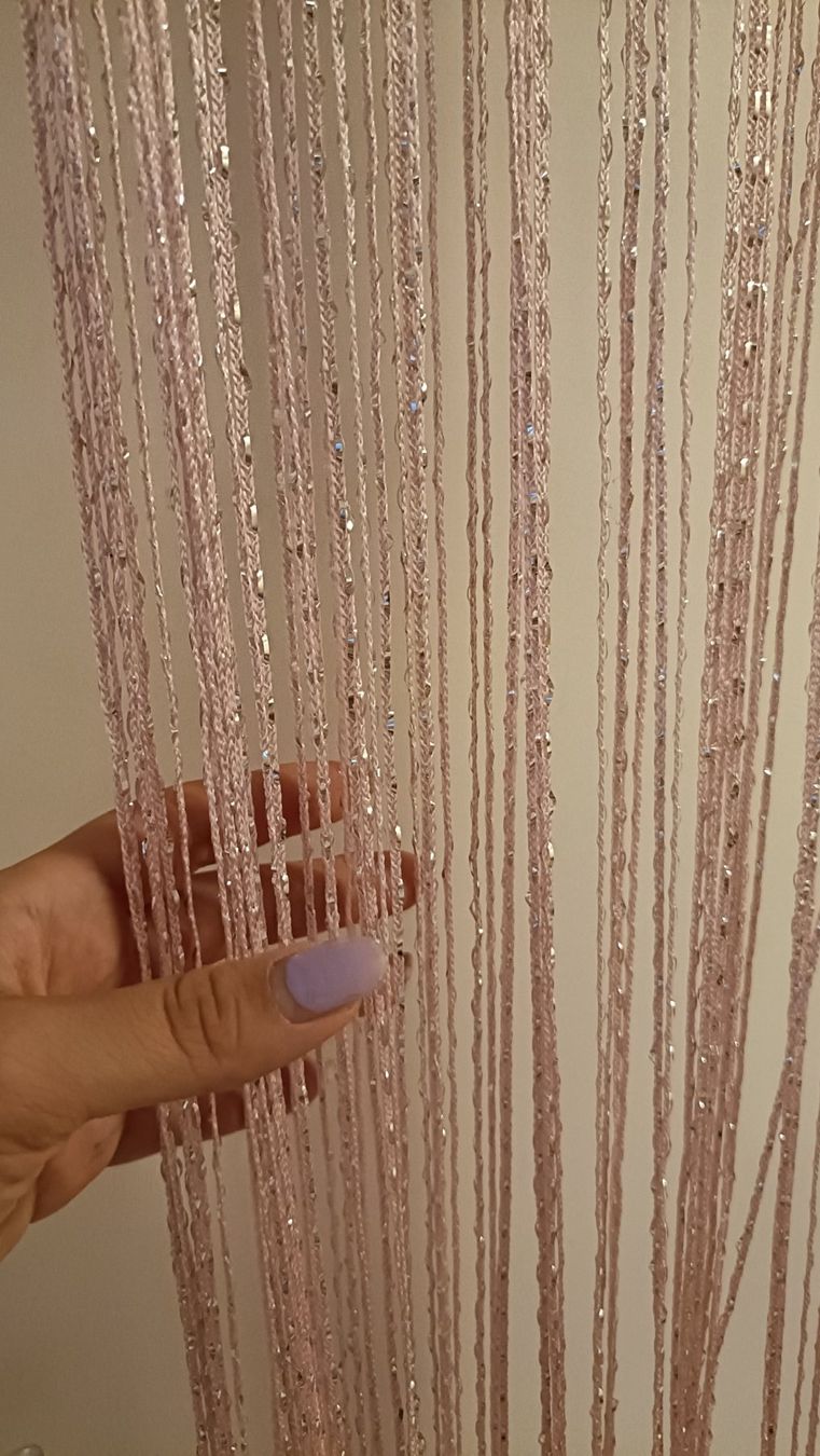 Vorhänge: Fadenvorhang rosa/glitzer – Gebraucht aus Dübendorf von Me_sa