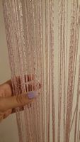 Fadenvorhang rosa/glitzer