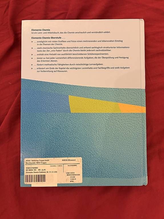 Bücher: Elemente Chemie Oberstufe – Gebraucht aus Herisau von fri_hsb6 1