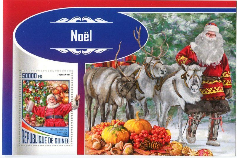 Alle Briefmarken: Block "Weihnachtsmann". Guinea – Neu und originalverpackt aus Basel von Butsch5