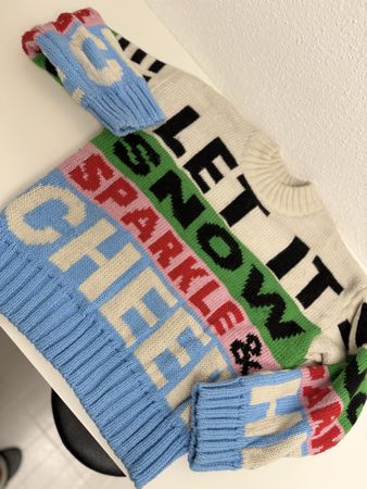 H&M Holiday Sweater, XS, "Let It Snow"