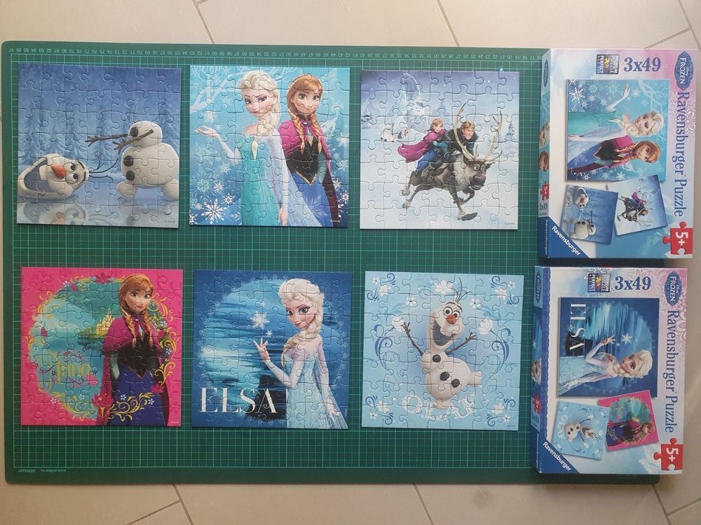 Puzzle Disney Frozen 6 Stück Elsa Anna | Kaufen auf Ricardo