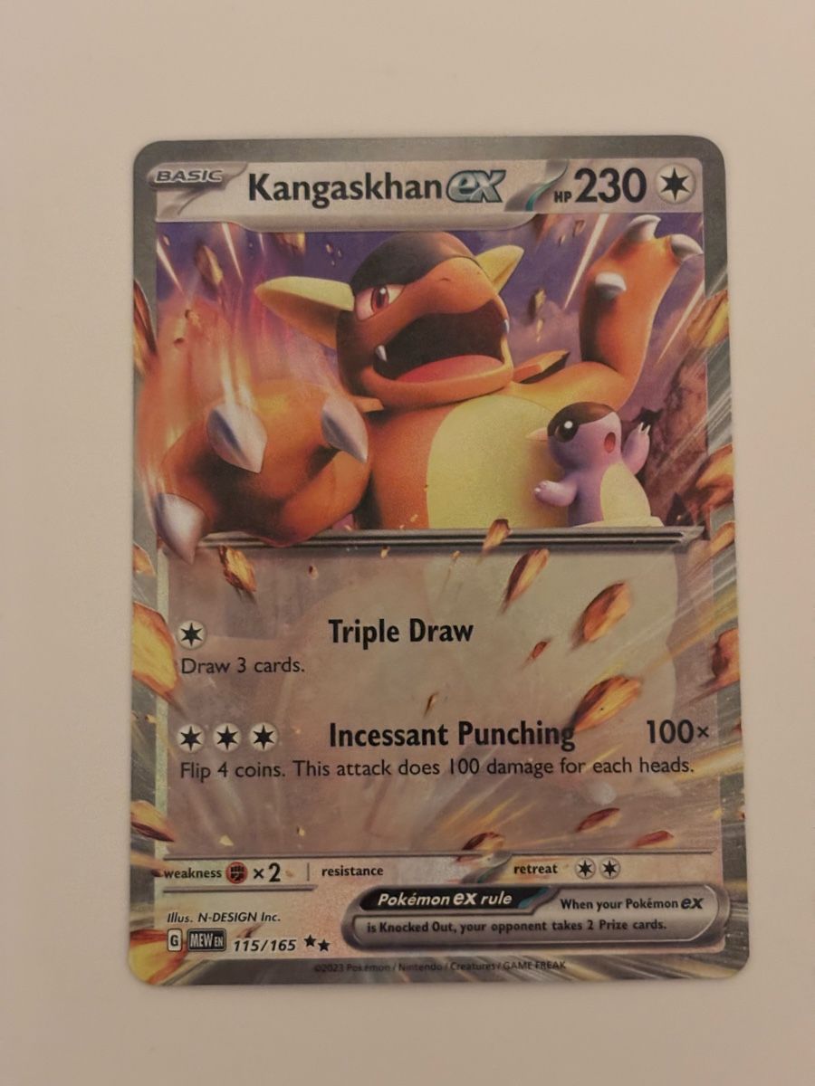 Pokémon Carte collezionabili: Carte Pokémon KANGASKHAN mew 115 – Nuovo (secondo la descrizione) da lausanne venduto da helderj