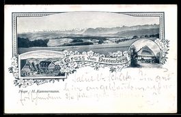 AK Worb, Gasthof Dentenberg von H. Kammermann und Gebirgspan