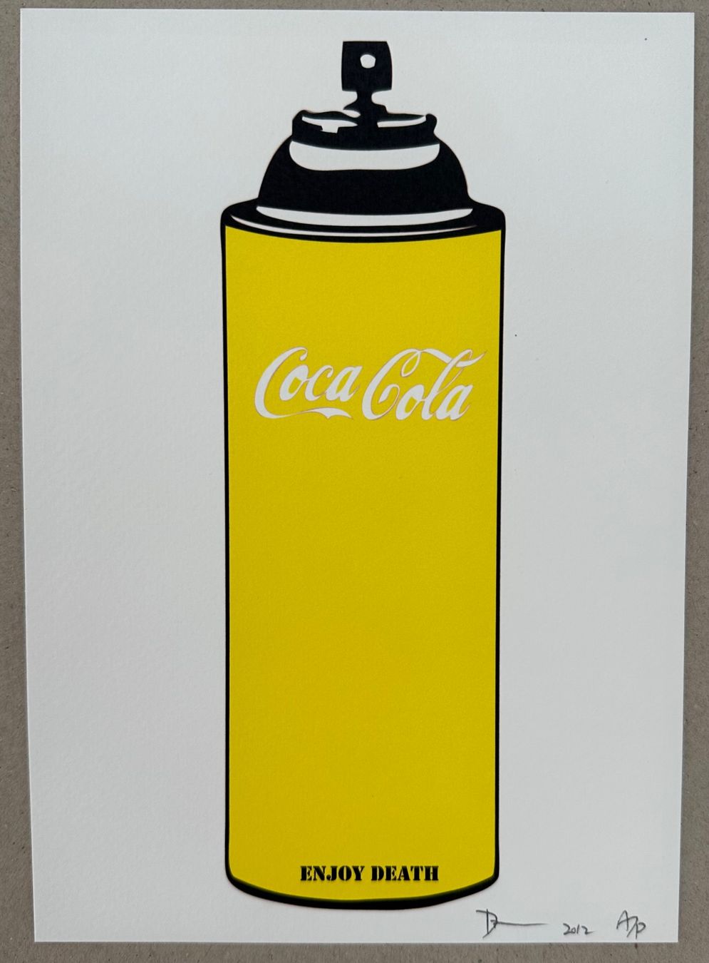 Grafiken & Lithographien: Death: Coca Cola Spray, signiert – Neu (gemäss Beschreibung) aus Meilen von Smgdesign 2