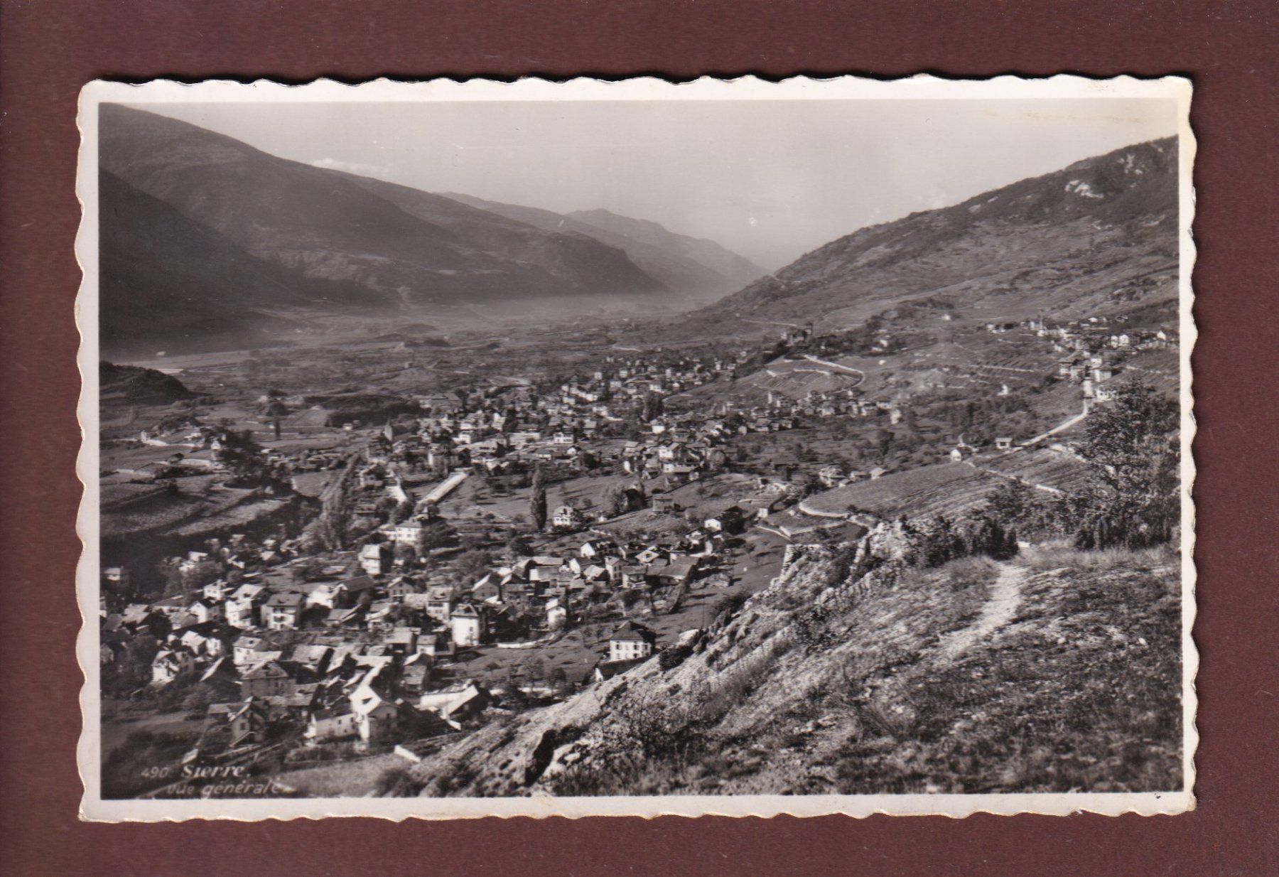 Cartoline postali: SIERRE – Usato da Pully venduto da nicecards