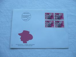 1989 FDC Schneiderin 4er-Block SBK 784