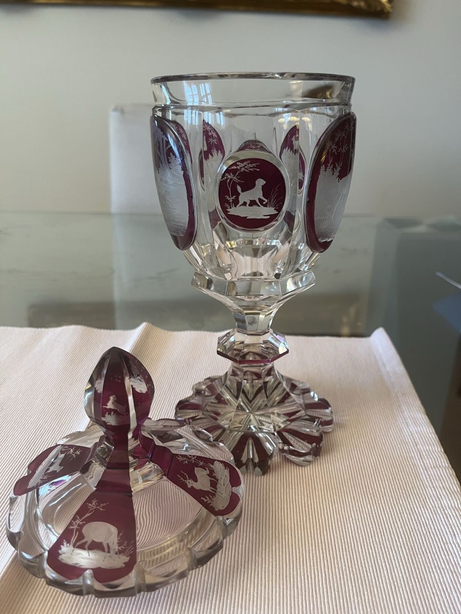 Vasen & Gefässe: Coppa in Cristallo Boemia 1900 – Gebraucht aus Lugano von NadirMarket 4