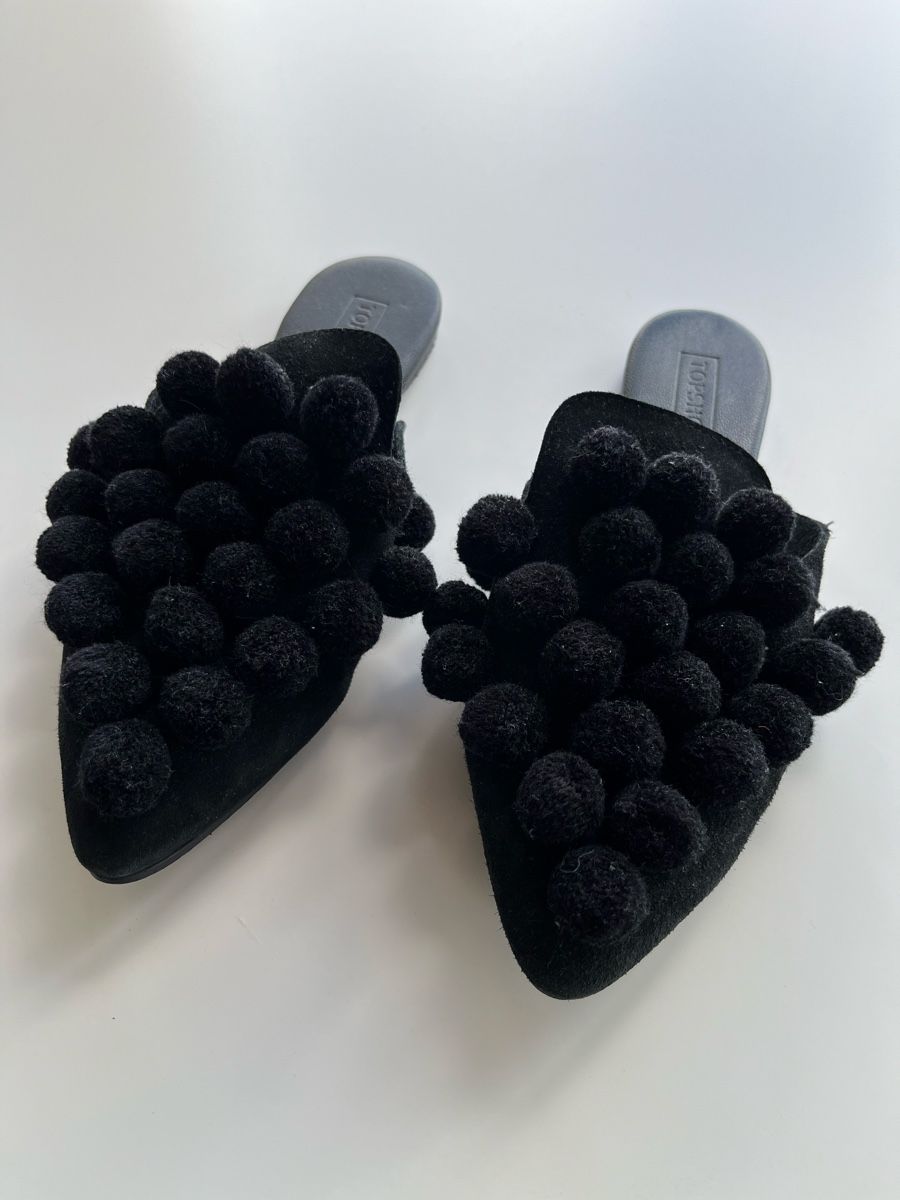 Topshop Scarpe da donna: Topshop PomPom Slides Gr. 38 – Usato da Olten venduto da hahnice99 1
