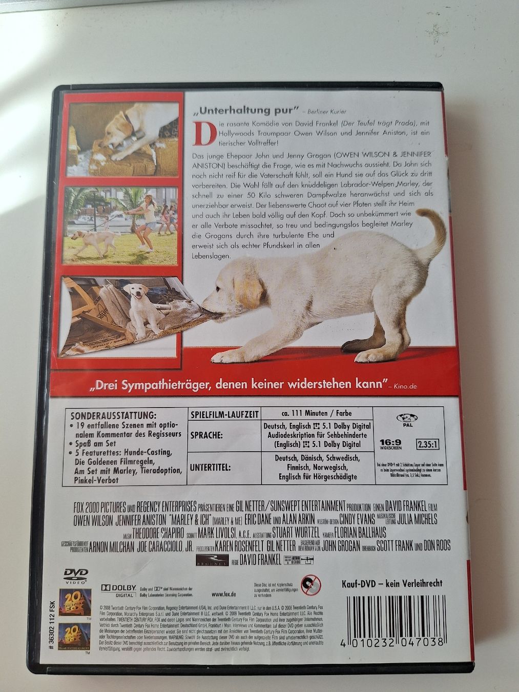 Tutti i DVDs: DVD: Marley & Ich  – Usato da Volketswil venduto da sch_zly6 1