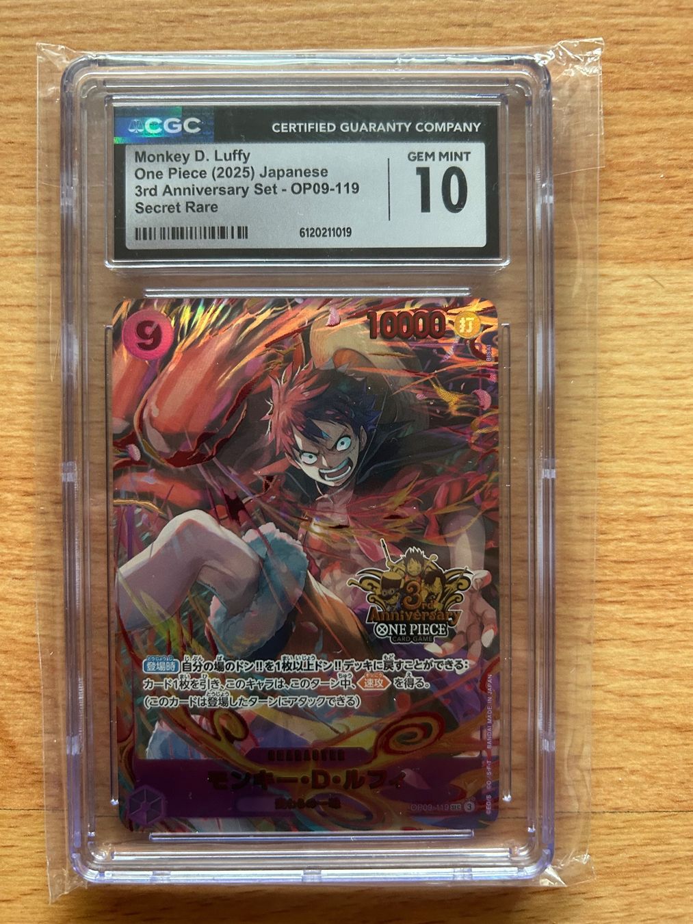 Bandai Carte collezionabili: One Piece Karte: Monkey D. Luffy, Gem Mint 10 CGC – Nuovo (secondo la descrizione) da Schötz venduto da lor_z95g