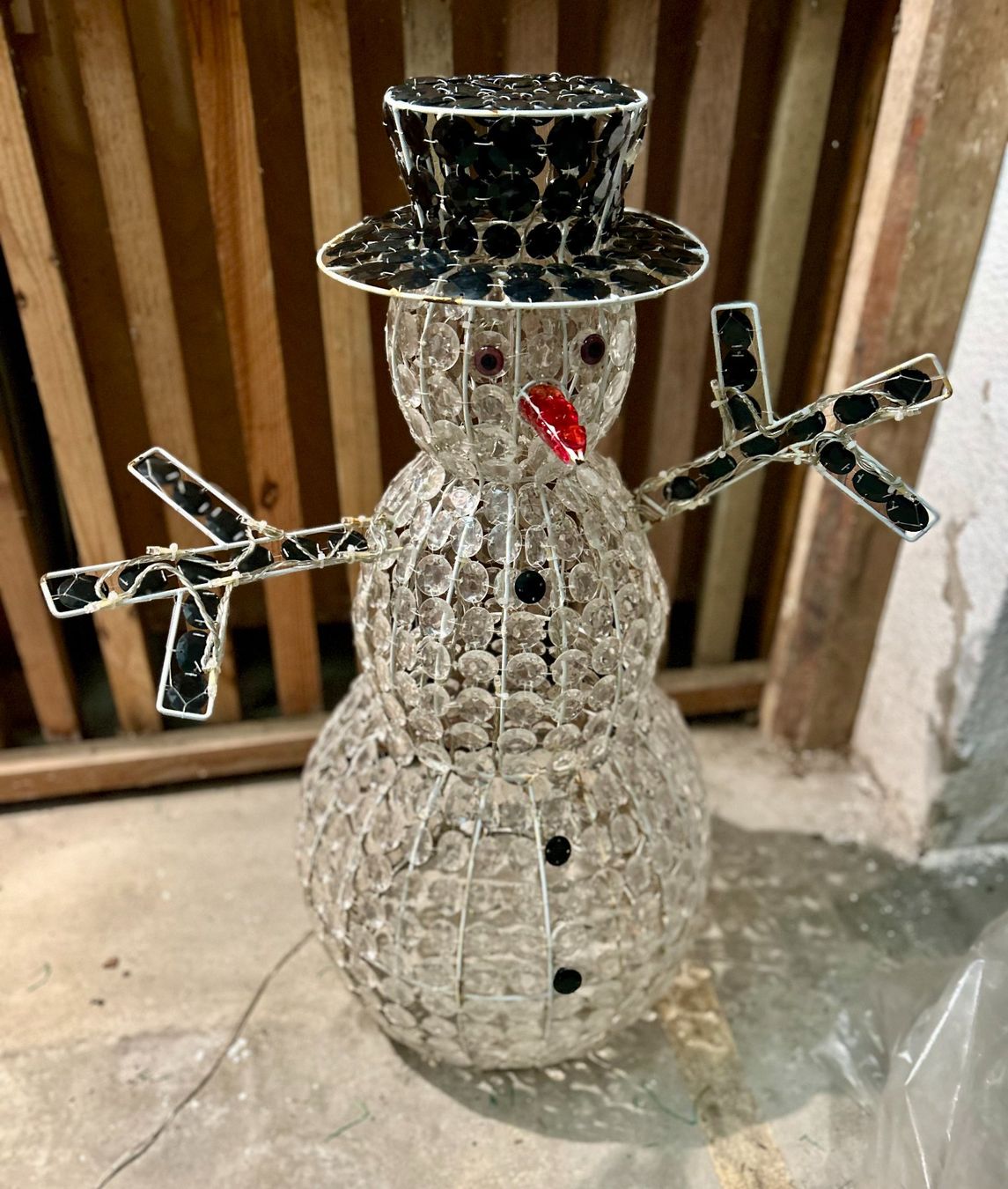 Alle Dekorationen: leuchtender LED-Schneemann – Gebraucht aus Frick von Mistertux