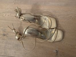Hohe Schuhe Even&Odd goldfarben Grösse 39 neuer Zustand