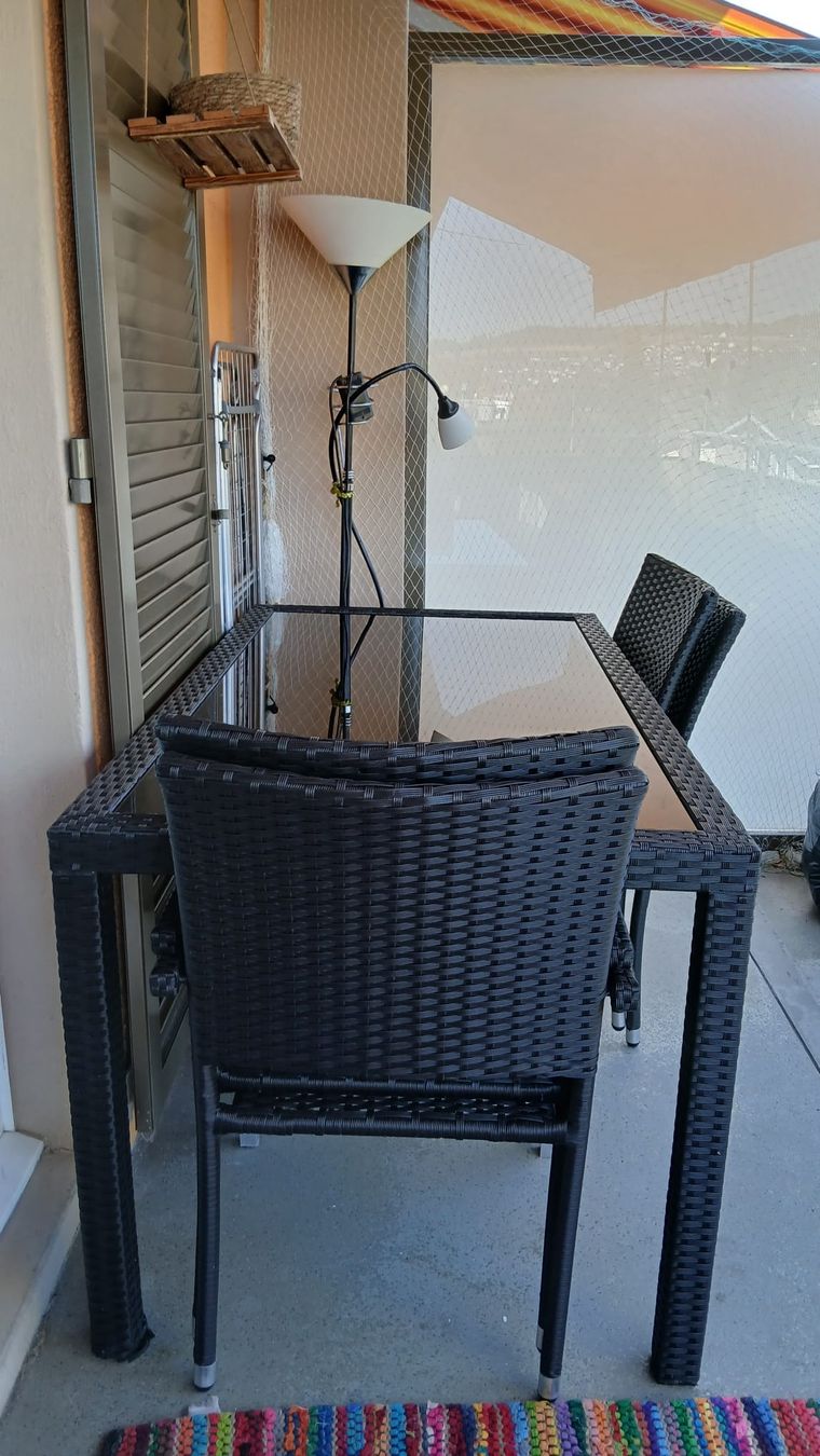 Set di tavolo e panche: Gartentisch mit 4 Stulen – Usato da Villmergen venduto da kat_25vh 1