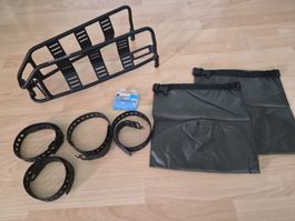 Atlas Adventure Velo Rack mit 2 Drybag und Spanngurt. 
