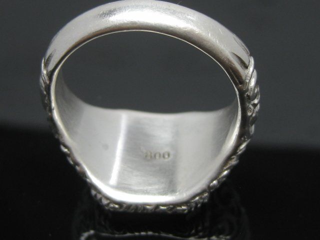 Anelli: Vintage Ring Monogramm Siegelring EB / BE Silber 800 – Usato da Ermatingen venduto da Decovin 6