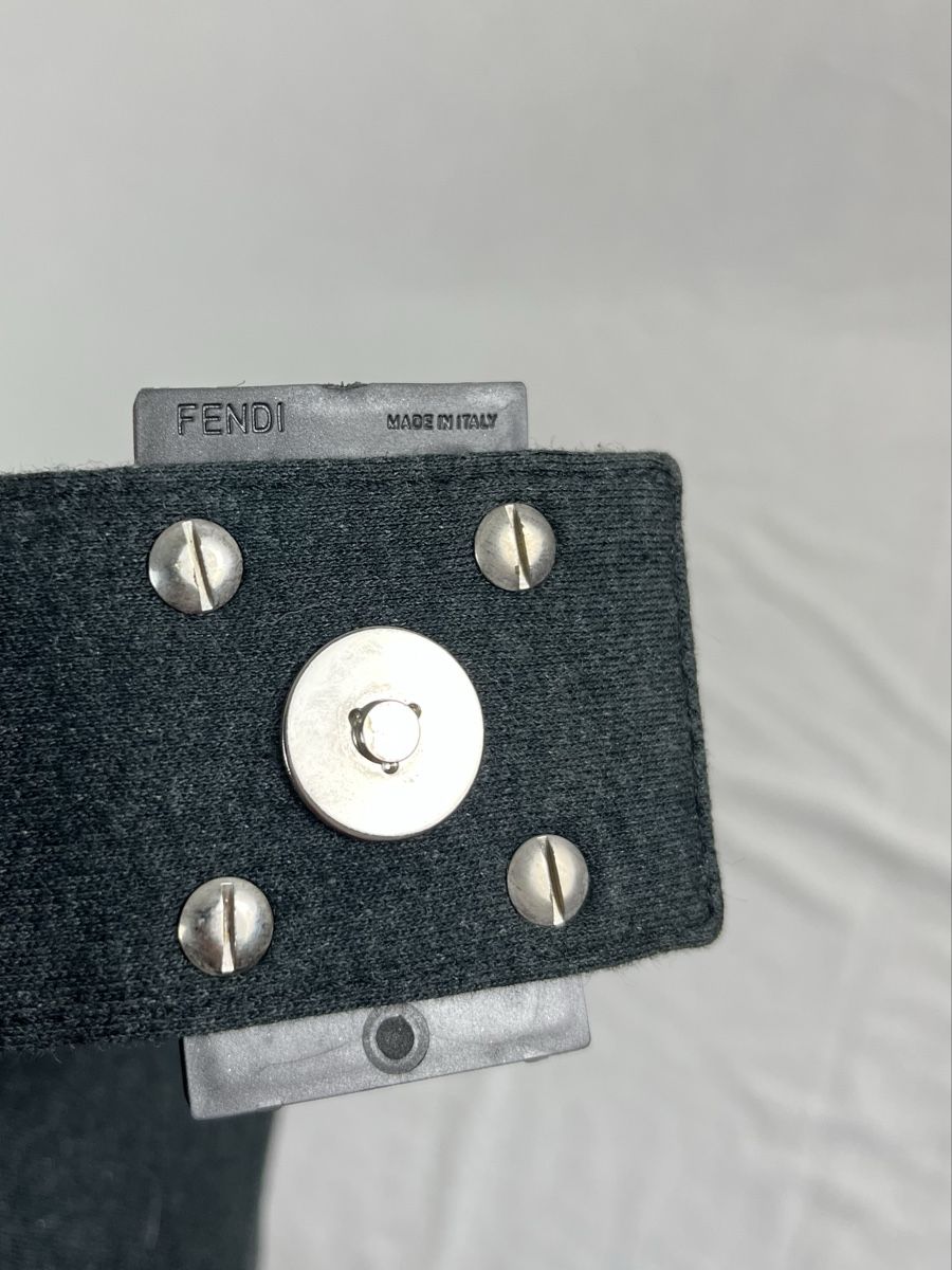 Fendi Borse da donna: Fendi Mamma Baguette Grau Cotton !! – Usato da Mörschwil venduto da ReLuxeAtelier 7