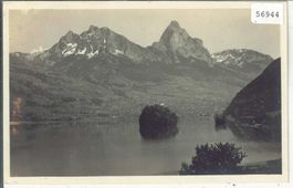 Am Lauerzersee mit Insel Schwanau und Mythen