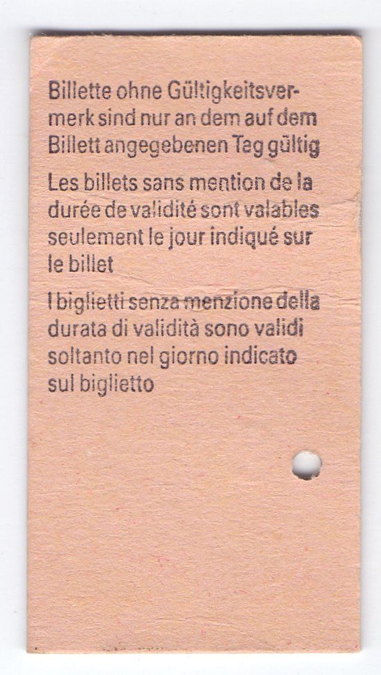 Biglietti: Billette Flamatt - Bern – Usato da Langenthal venduto da Sammlungs_aus 1