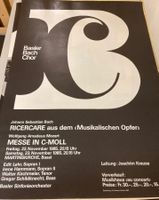Konzert Basler Bach-Chor Basel 1985
