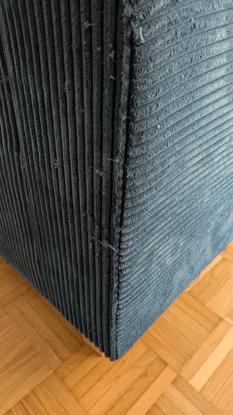 Sofas: Ecksofa Cord blau – D'occasion à Basel par Shopability 7
