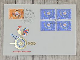CL09 Enveloppe + Timbre Suisse 1967