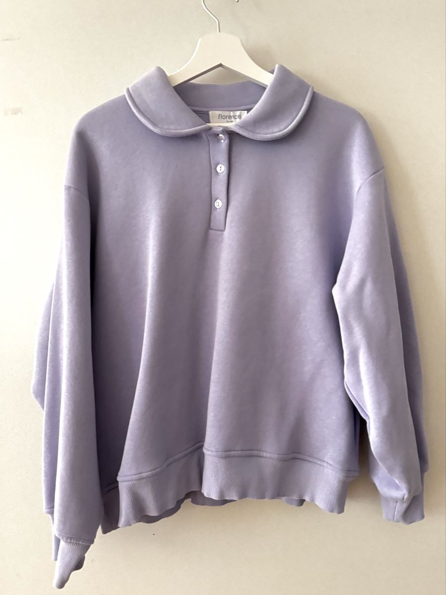 Maglioni & Felpe: Sweatshirt Lila mit Kragen – Nuovo (secondo la descrizione) da Luzern venduto da Leaaa