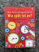 Lernkarten Uhrzeit, mit Stift zum Wegwischen